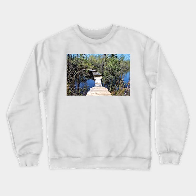 Crossing The Swamp Crewneck Sweatshirt by Cynthia48